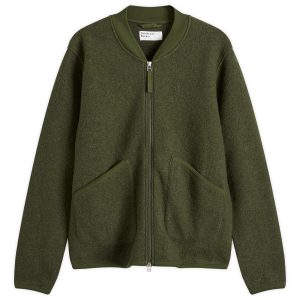 Universal Works Wool Fleece Zip Bomber