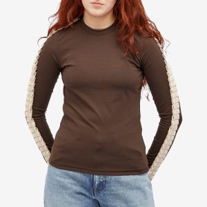 JW Anderson Pleated Trim Long Sleeve Top