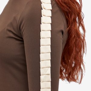 JW Anderson Pleated Trim Long Sleeve Top