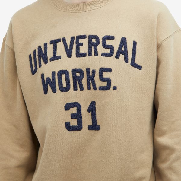 Universal Works Embroidered Crew Sweatshirt