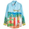 Alemais All Aboard Silk Shirt