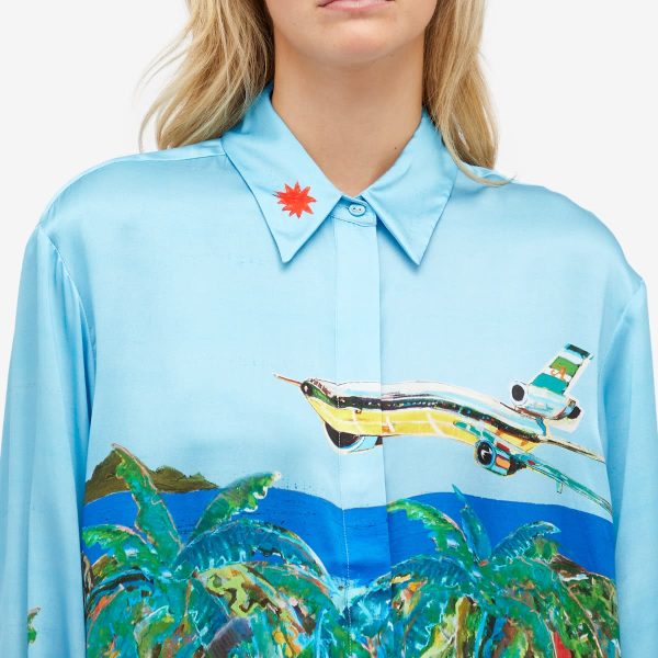 Alemais All Aboard Silk Shirt