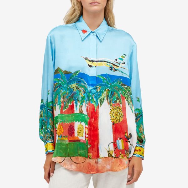 Alemais All Aboard Silk Shirt