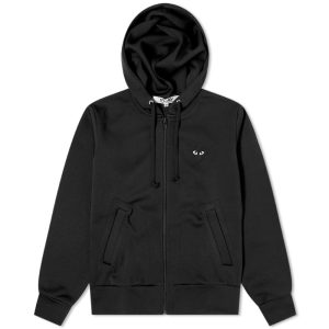 Comme des Garcons Play Women's Black Heart Full Zip Backprin