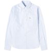 Maison Kitsune BD Striped Oxford Shirt With Baby Fox