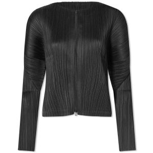 Pleats Please Issey Miyake Long Sleeve Pleats Zip Top