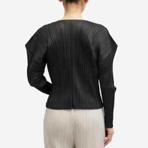 Pleats Please Issey Miyake Long Sleeve Pleats Zip Top