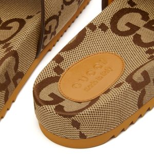 Gucci Sideline Jumbo GG Jacquard Slide