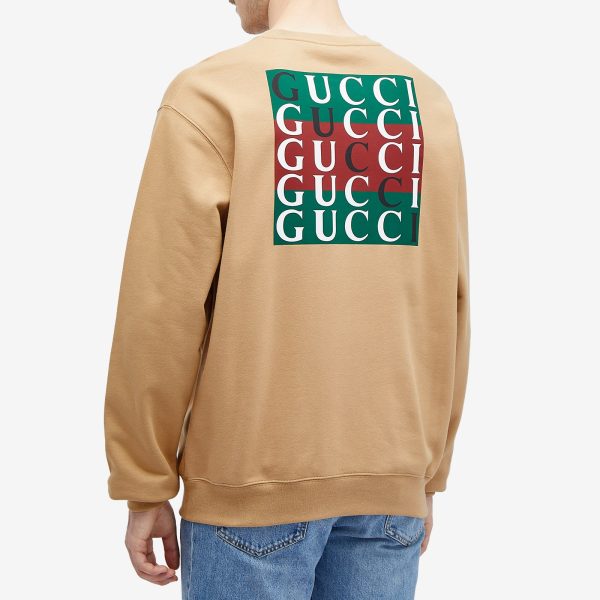 Gucci Back Logo Crew Neck Sweatshirt