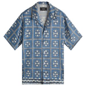 Nahmias Tiled Silk Vacation Shirt