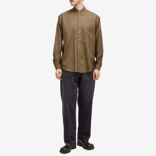 Auralee Finx Twill Oversized Shirt