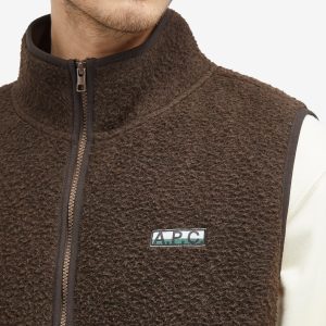 A.P.C. Sequoia Wool Fleece Gilet