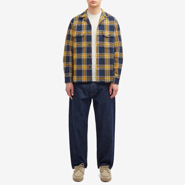 Universal Works Twill Check Utility Overshirt