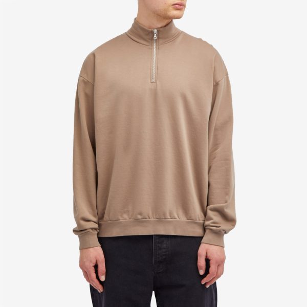 Auralee Quarter Zip Sweat