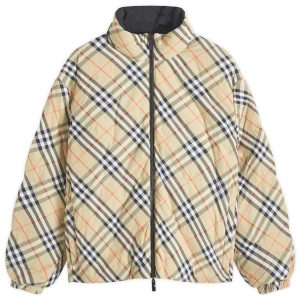 Burberry Nylon Check Puffer Jacket