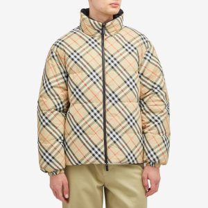 Burberry Nylon Check Puffer Jacket