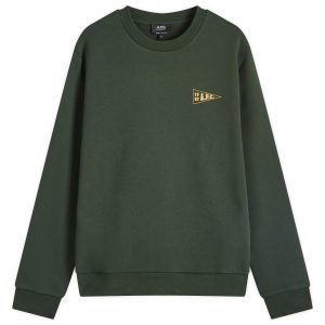 A.P.C. College Logo Crew Sweatshirt