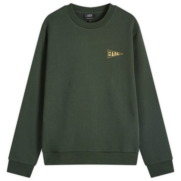 A.P.C. College Logo Crew Sweatshirt