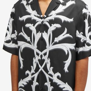 Versace Acanthus Leaves Silk Vacation Shirt