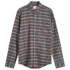 Portuguese Flannel Forest Train Button Down Check Shirt