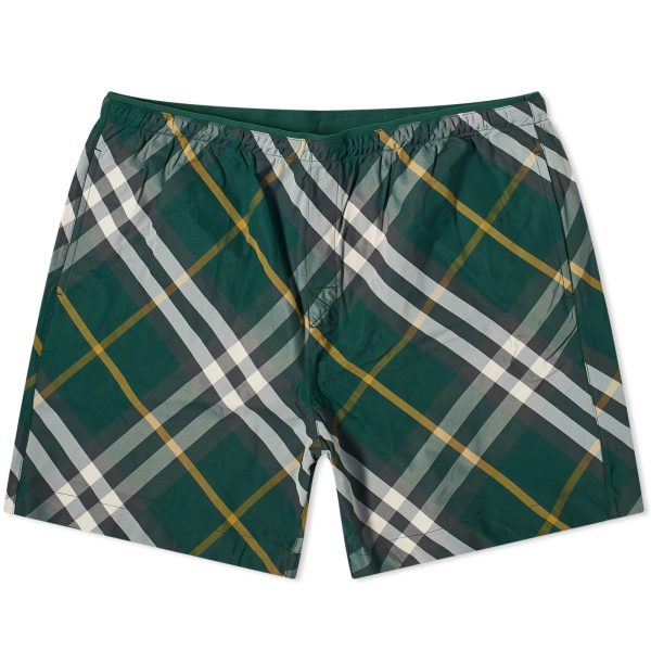 Burberry EKD Logo Check Swim Shorts