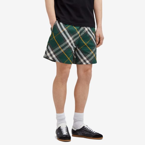 Burberry EKD Logo Check Swim Shorts