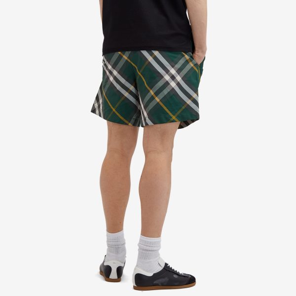 Burberry EKD Logo Check Swim Shorts