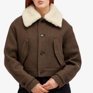 AMI Paris Shearling Collar Jacket