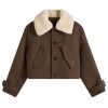 AMI Paris Shearling Collar Jacket