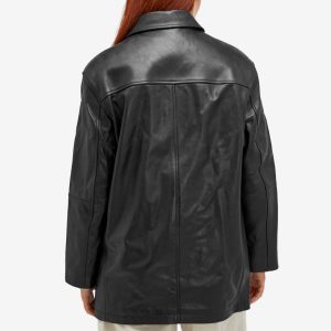 DUNST Leather Half Jacket