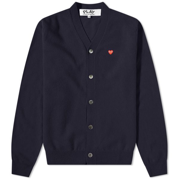 Comme des Garçons Play Small Red Heart Cardigan