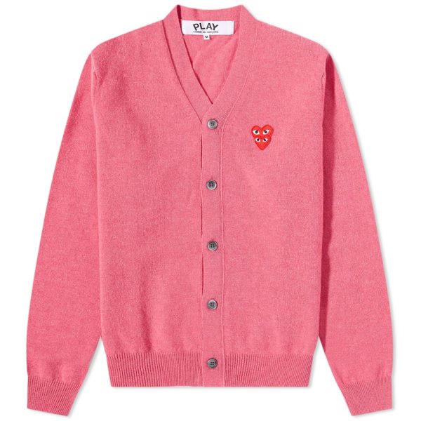 Comme des Garçons Play Overlapping Heart Cardigan