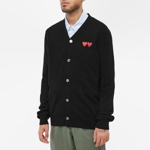 Comme des Garcons Play Double Heart Cardigan