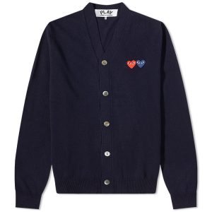 Comme des Garcons Play Double Heart Cardigan