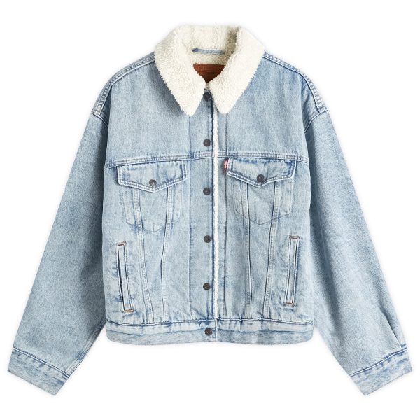 Levi's Denim Sherpa Trucker Jacket