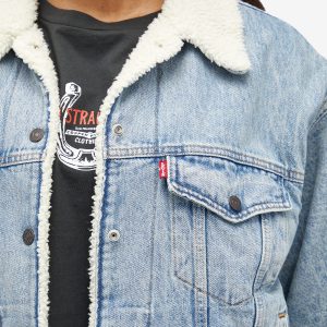 Levi's Denim Sherpa Trucker Jacket