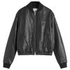 AMI Paris Padded Leather Bomber jacket