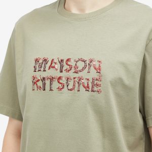 Maison Kitsune Woodland Alphabet Comfort T-Shirt