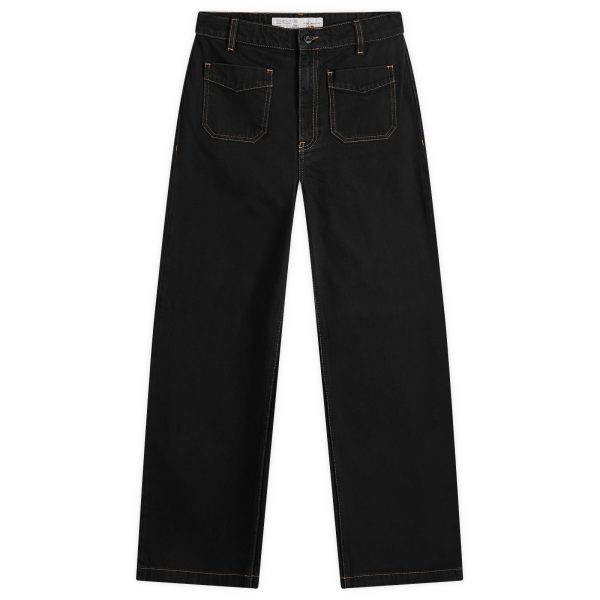 Nudie Jeans Co Holly Western Black Denim Pants