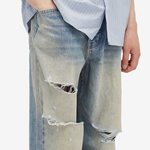 Nahmias Distressed Baggy Jeans