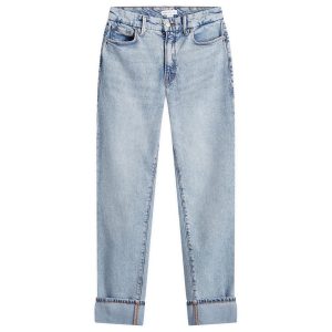 Good American Good Classic Cuffed Jeans