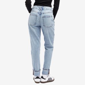 Good American Good Classic Cuffed Jeans