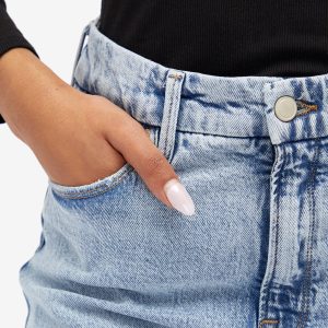 Good American Good Classic Cuffed Jeans