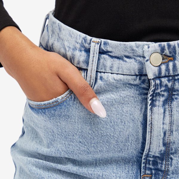 Good American Good Classic Cuffed Jeans