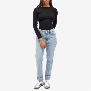 Good American Good Classic Cuffed Jeans