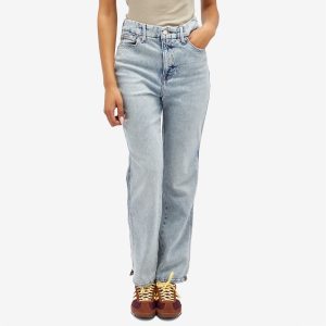 Good American Good Curve Straight Step Jeans