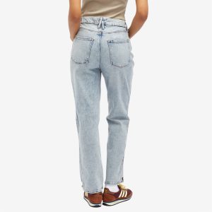 Good American Good Curve Straight Step Jeans