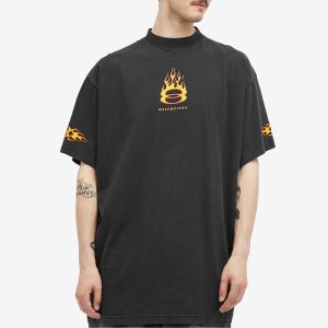 Balenciaga Flame Short Sleeve T Shirt