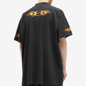 Balenciaga Flame Short Sleeve T Shirt