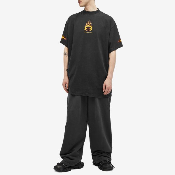 Balenciaga Flame Short Sleeve T Shirt